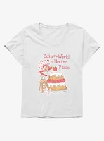 Strawberry Shortcake Bake The World A Better Place Girls T-Shirt Plus