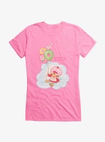 Strawberry Shortcake Balloons And Custard Girls T-Shirt