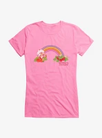 Strawberry Shortcake Retro Rainbow Girls T-Shirt