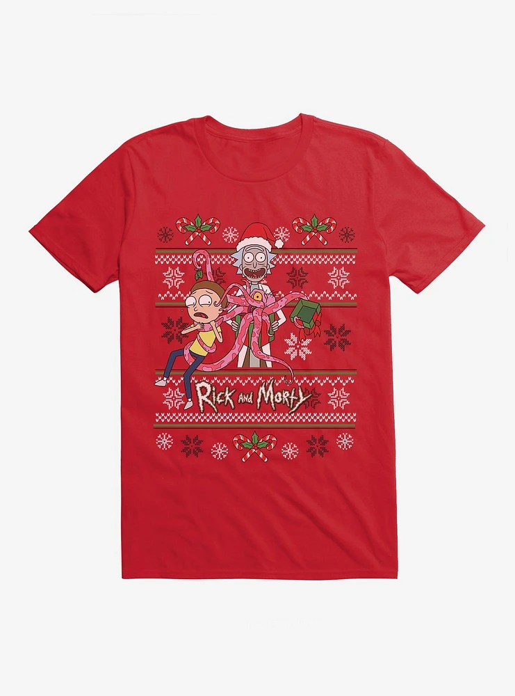 Rick And Morty Ugly Christmas Sweater T-Shirt