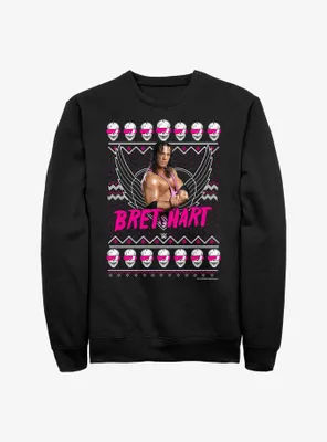 WWE Bret Hart Ugly Christmas Sweatshirt