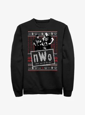 WWE New World Order Ugly Christmas Sweatshirt