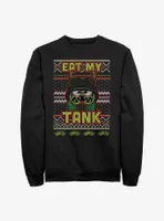 WWE Shotzi Blackheart Eat My Tank Ugly Christmas Sweatshirt