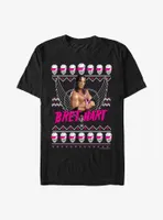 WWE Bret Hart Ugly Christmas T-Shirt