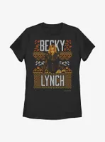 WWE Becky Lynch Ugly Christmas Womens T-Shirt