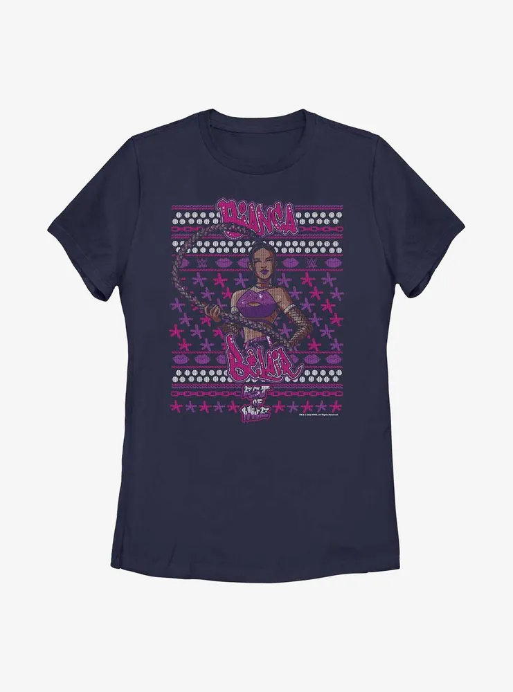 WWE Bianca Belair Ugly Christmas Womens T-Shirt