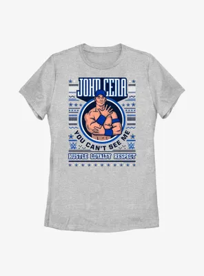 WWE John Cena Ugly Christmas Womens T-Shirt