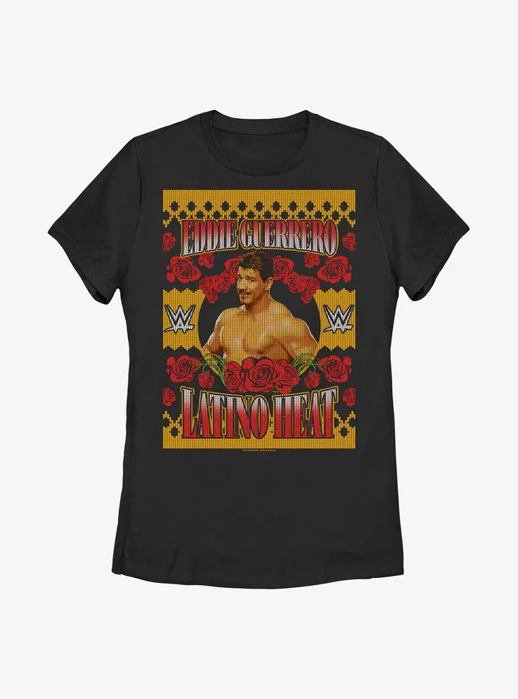 WWE Eddie Guerrero Ugly Christmas Womens T-Shirt