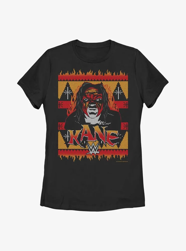 WWE Kane Ugly Christmas Womens T-Shirt