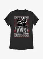 WWE New World Order Ugly Christmas Womens T-Shirt