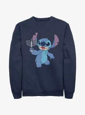 Disney Lilo & Stitch Hanukkah Menorah Sweatshirt