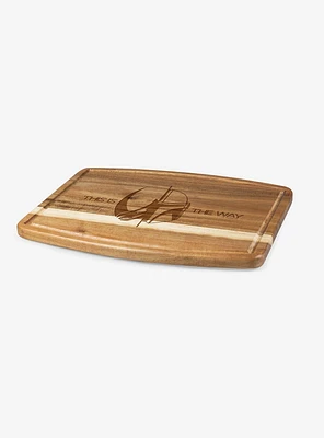 Star Wars The Mandalorian Ovale Acacia Cutting Board