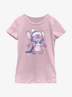 Disney Lilo & Stitch Cozy Angel Hot Cocoa Youth Girls T-Shirt