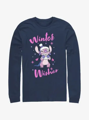 Disney Lilo & Stitch Angel Winter Wishes Long-Sleeve T-Shirt