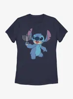 Disney Lilo & Stitch Hanukkah Menorah Womens T-Shirt