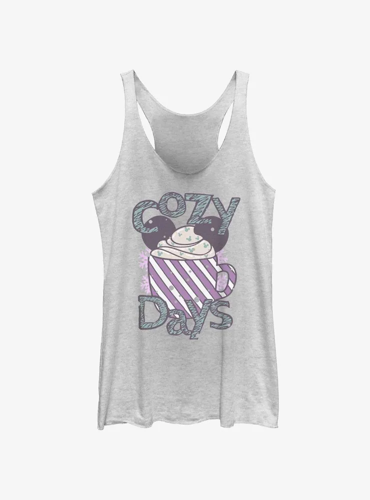 Disney Mickey Mouse Cozy Days Hot Cocoa Womens Tank Top