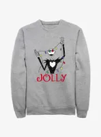 Disney The Nightmare Before Christmas Jack Jolly Lights Sweatshirt