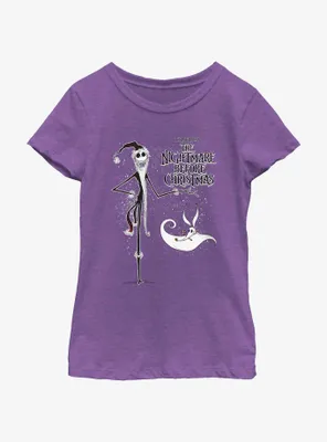 Disney The Nightmare Before Christmas Santa Jack and Zero Youth Girls T-Shirt