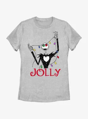 Disney The Nightmare Before Christmas Jack Jolly Lights Womens T-Shirt