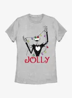 Disney The Nightmare Before Christmas Jack Jolly Lights Womens T-Shirt