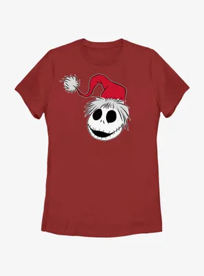 Disney The Nightmare Before Christmas Santa Hat Jack Womens T-Shirt