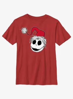 Disney The Nightmare Before Christmas Santa Hat Jack Youth T-Shirt