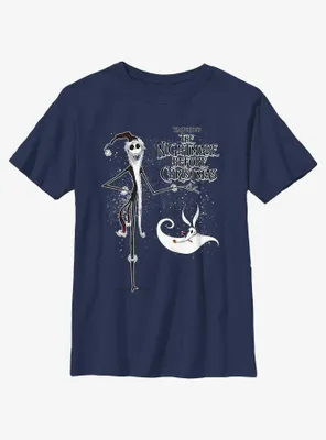 Disney The Nightmare Before Christmas Santa Jack and Zero Youth T-Shirt