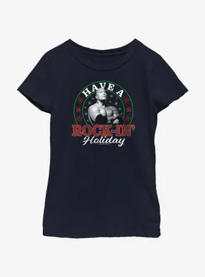 WWE Have A Rock-In' Holiday Youth Girls T-Shirt