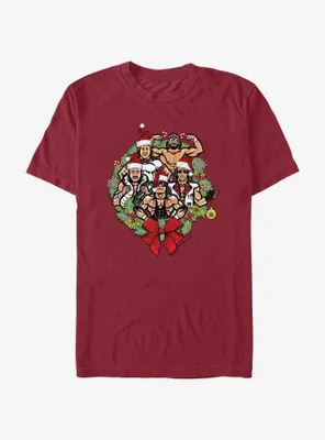 WWE Holiday Legends Wreath T-Shirt