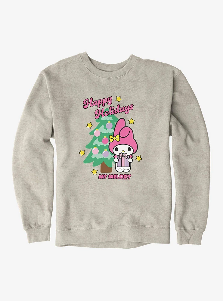 My Melody Happy Holidays Christmas Tree Sweatshirt