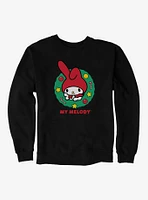 My Melody Happy Holidays Christmas Wreath Sweatshirt