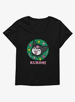 Kuromi Christmas Wreath Girls T-Shirt Plus