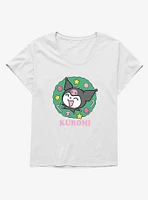 Kuromi Christmas Wreath Girls T-Shirt Plus
