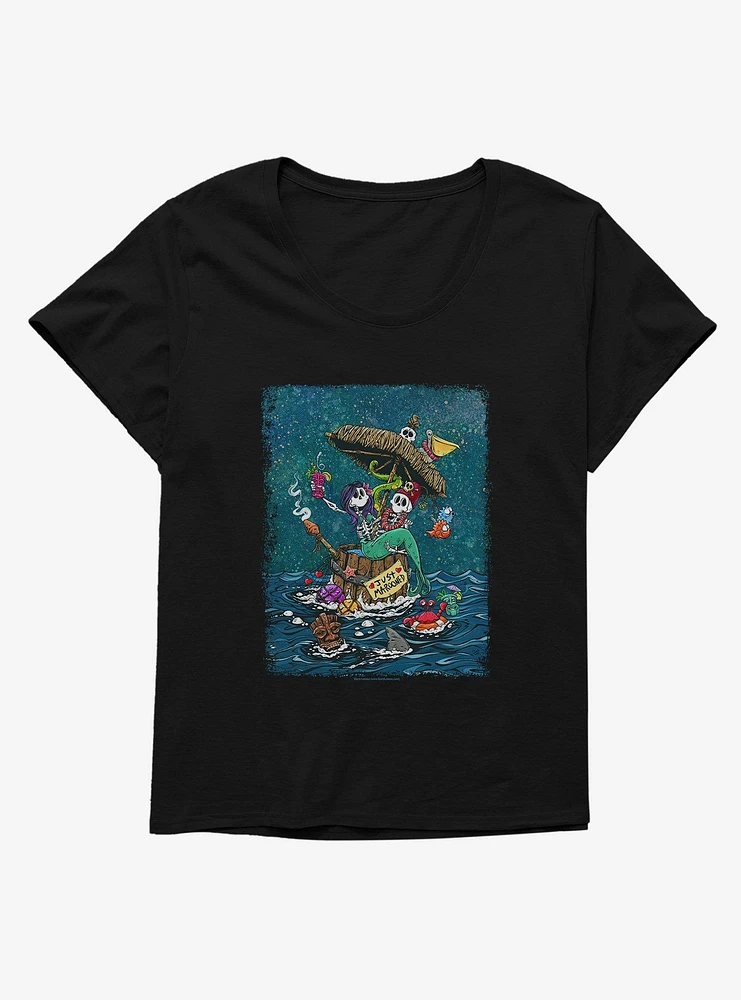 Just Marooned Girls T-Shirt Plus by David Lozeau