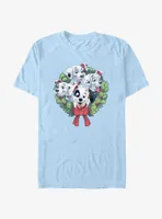 Disney 101 Dalmatians Puppy Christmas Wreath T-Shirt