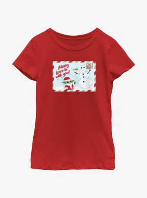 Star Wars The Mandalorian Merry Force Postcard Youth Girls T-Shirt