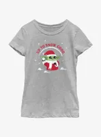 Star Wars The Mandalorian Santa Grogu Up To Snow Good Youth Girls T-Shirt