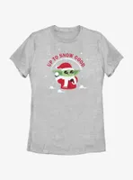 Star Wars The Mandalorian Santa Grogu Up To Snow Good Womens T-Shirt