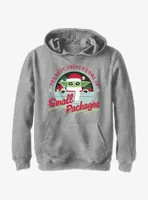 Star Wars The Mandalorian Santa Grogu Small Packages Youth Hoodie