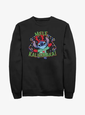 Disney Lilo & Stitch Mele Kalikimaka Merry Christmas Hawaiian Sweatshirt