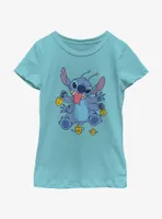 Disney Lilo & Stitch Hanukkah Spinning Dreidels Youth Girls T-Shirt