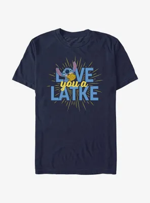 Disney Lilo & Stitch Hanukkah Love You A Latke T-Shirt