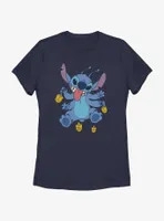 Disney Lilo & Stitch Hanukkah Spinning Dreidels Womens T-Shirt