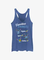 Disney Lilo & Stitch Hanukkah List Womens Tank Top