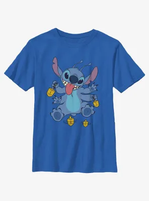 Disney Lilo & Stitch Hanukkah Spinning Dreidels Youth T-Shirt