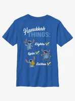 Disney Lilo & Stitch Hanukkah List Youth T-Shirt