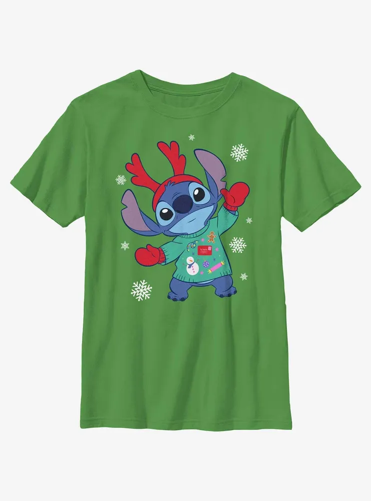 Disney Lilo & Stitch Reindeer Youth T-Shirt