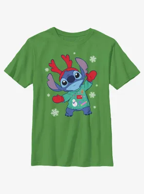 Disney Lilo & Stitch Reindeer Youth T-Shirt