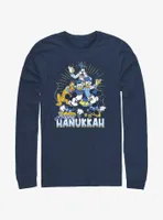 Disney Mickey Mouse Happy Hanukkah Friends Long-Sleeve T-Shirt