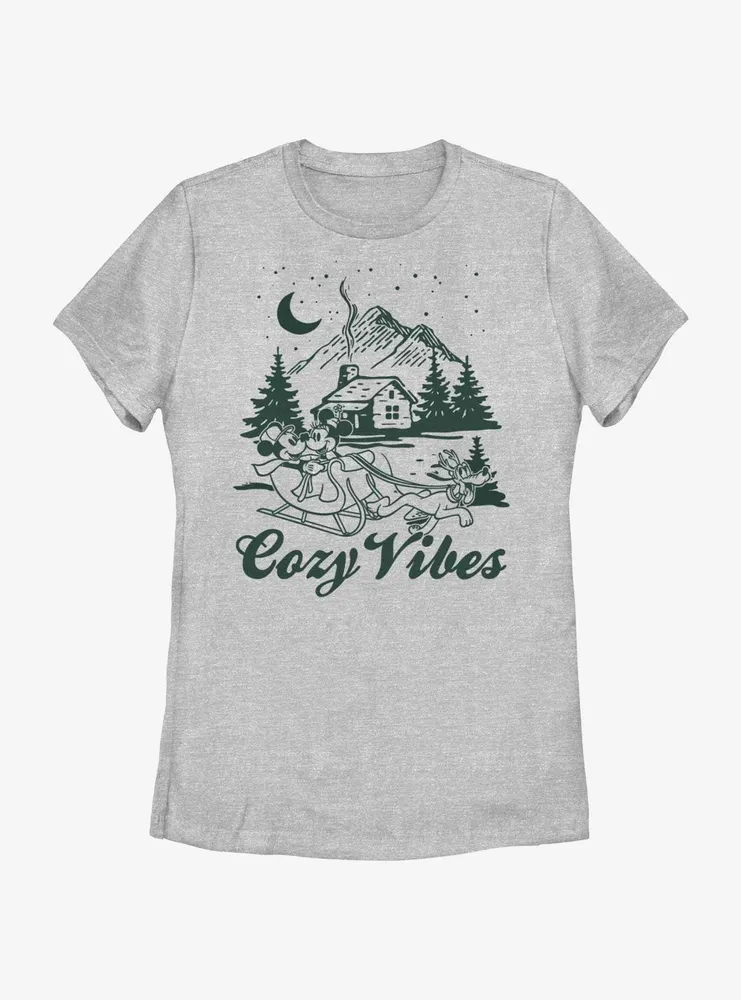 Disney Mickey Mouse Cozy Cabin Womens T-Shirt